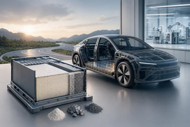 AI-generated illustration representing a possible BYD solid-state-battery EV; it is not an announced model.