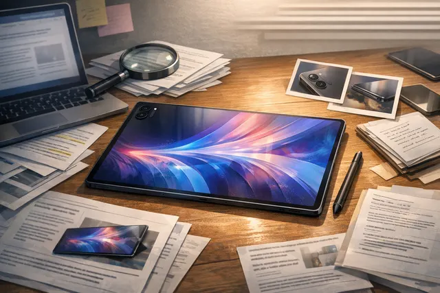 Samsung Galaxy Tab S12 Plus front-facing image from Safety Korea certification showing thin uniform bezels