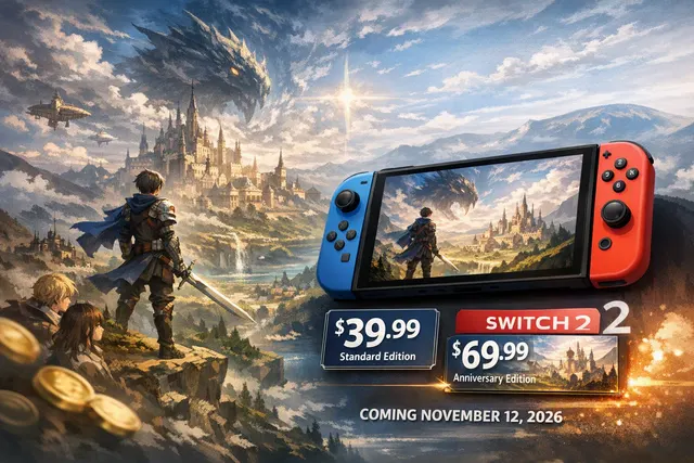 Illustration representing Metaphor: ReFantazio on Nintendo Switch 2 with preorder pricing and release information