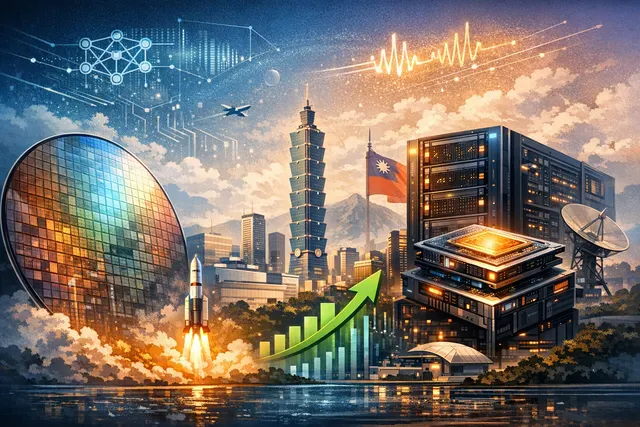 An editorial illustration depicting the Nvidia RTX Spark superchip powering a new generation of AI-enabled Windows laptops and compact PCs.