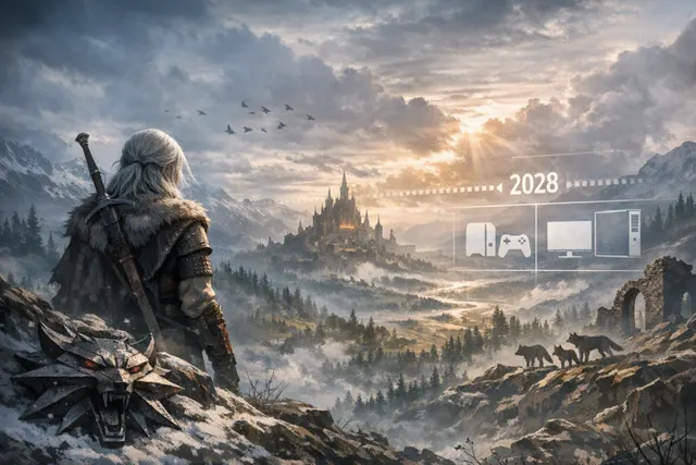 Ciri in a dark fantasy landscape representing The Witcher 4’s new saga