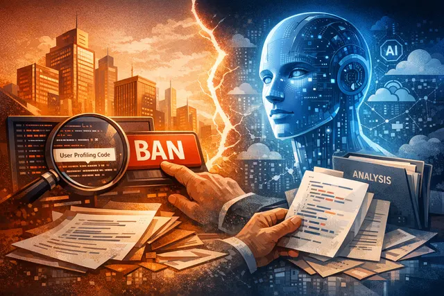 Abstract AI-generated visual representing the conflict between Alibaba and Anthropic over hidden code and AI distillation