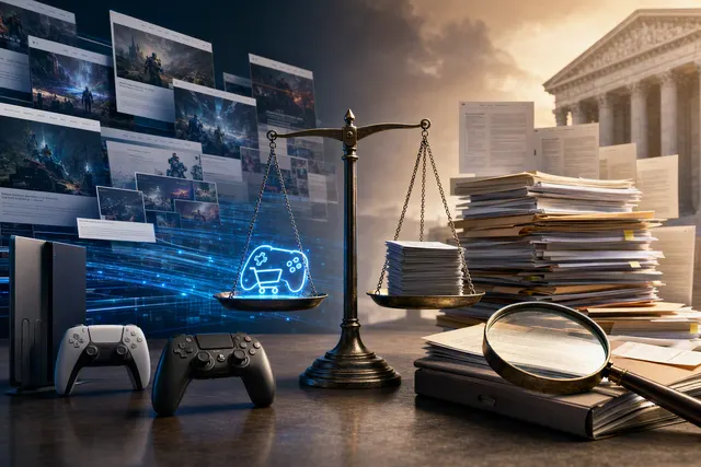 Editorial illustration about PlayStation digital game ownership and licensing