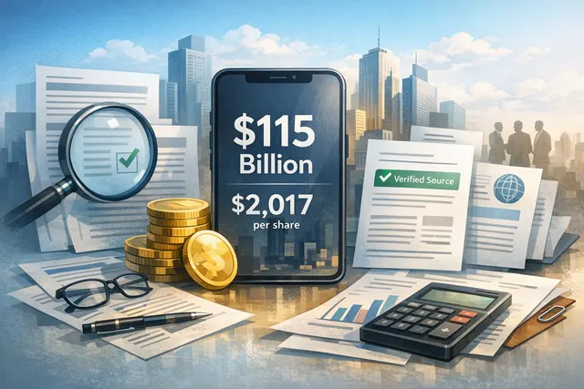 Revolut app interface and $115 billion valuation graphic