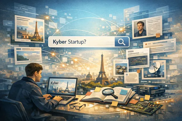 AI-generated conceptual image representing Kyber's real-time infrastructure connecting robots, drones, and autonomous vehicles