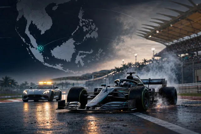 How did George Russell’s late Mercedes failure under the Safety Car at the October 4, 2026 Bahrain Grand Prix, held at Sepang in Malaysia, a