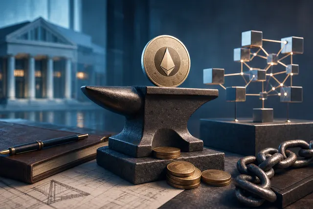 Illustrative visual for Founders Fund’s purchase of Anvil’s ANVL governance tokens and the protocol’s digital-asset collateral model