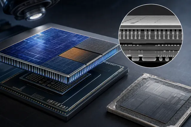 Illustrative image representing Intel Panther Lake chip packaging and semiconductor manufacturing