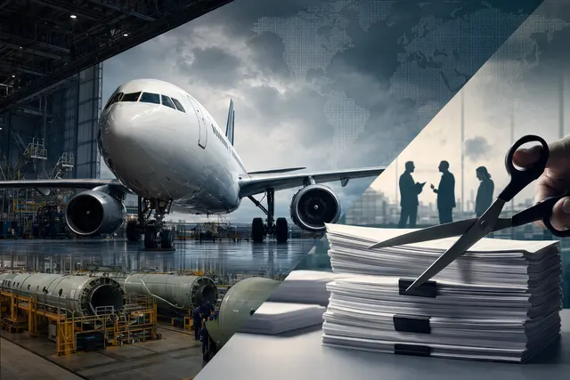 Illustration of Airbus cost‑cutting measures amid A320neo supply chain disruptions