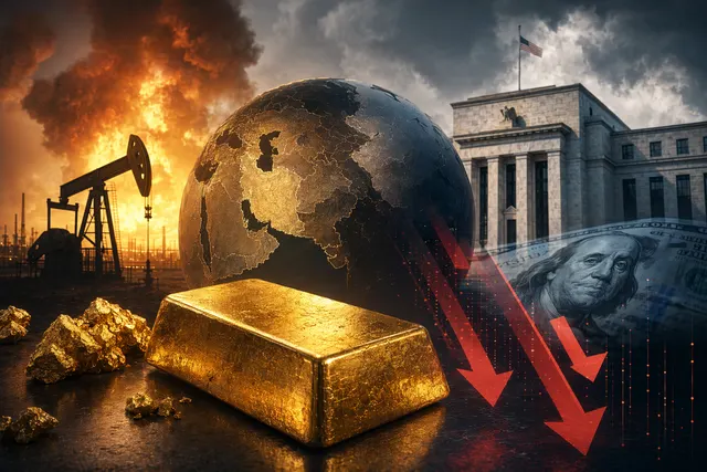 Gold price decline after record high amid strong dollar and rising interest rates in 2026