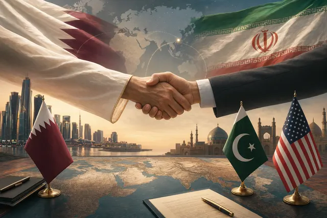 Diplomatic negotiations between the United States and Iran with focus on the Strait of Hormuz and regional mediators
