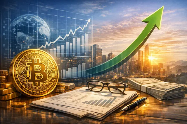Bitcoin symbol glowing against a dark financial-market background, representing Geoff Kendrick’s bullish Bitcoin outlook and warning of a possible pullback