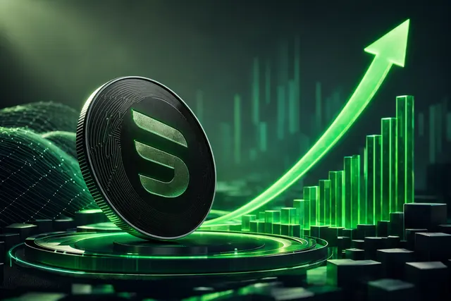 Illustration representing Jito’s JTO token rally within the Solana liquid staking ecosystem