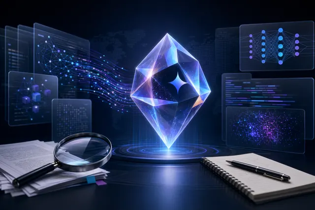 Gemini 3.2 Flash 傳聞查核的抽象科技示意圖