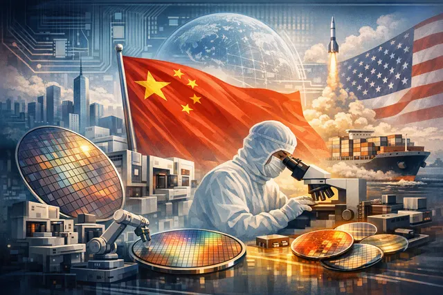 Illustration of China’s semiconductor supply chain, chipmaking equipment and domestic manufacturing