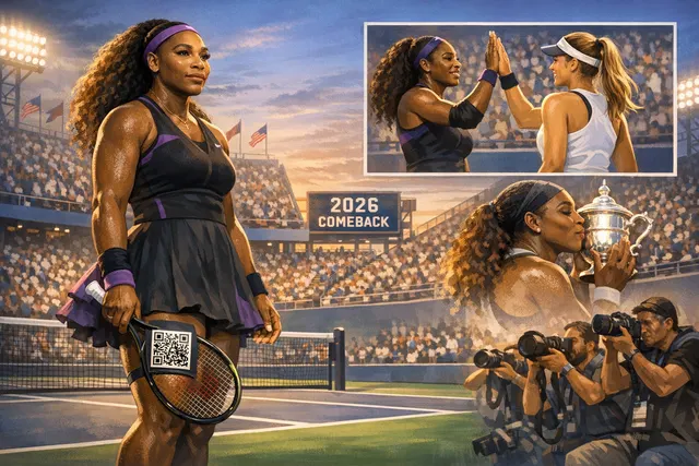 Serena Williams returning to the court at Queen's Club alongside doubles partner Victoria Mboko