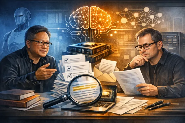 AI-generated editorial image representing the coalition of tech companies backing open-weight AI models