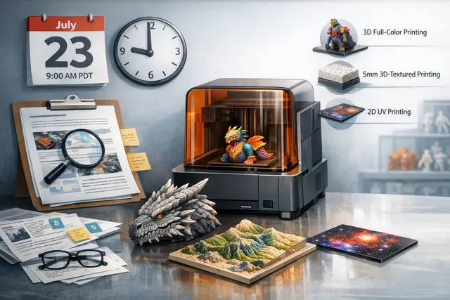 HeyGears G1 Series desktop full-color 3D and UV printer on Kickstarter