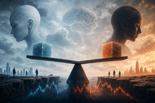 Illustration of AI market valuation volatility and safety concerns surrounding OpenAI and Anthropic