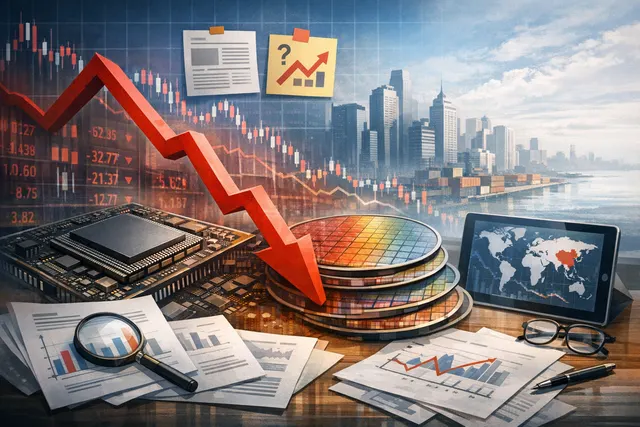 Global semiconductor stock selloff June 2026 chart