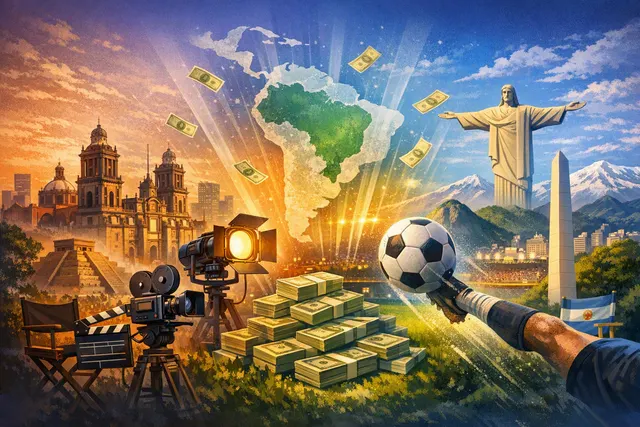 Illustration representing Prime Video’s planned expansion of local entertainment and live sports across Latin America