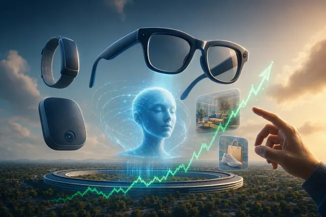 Editorial illustration accompanying coverage of Meta Connect 2026 and Muse-enabled devices