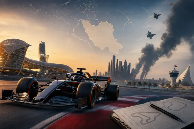 Illustrative Formula One image for the 2026 season finale in Qatar and Abu Dhabi