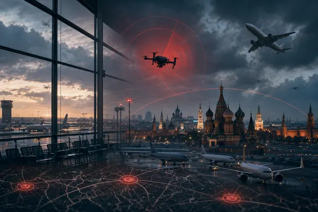 How did the reported Ukrainian drone attacks on Friday, Oct. 9, disrupt Moscow’s Vnukovo, Sheremetyevo, Domodedovo and Zhukovsky airports fo