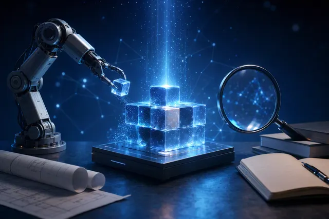 AI-generated editorial illustration representing an agent runtime with plugin, model, and context controls