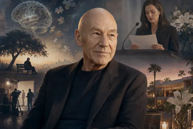 According to the post reporting Patrick Stewart’s death at 86, what were the circumstances of his death, including his spokesperson Kelly Bu