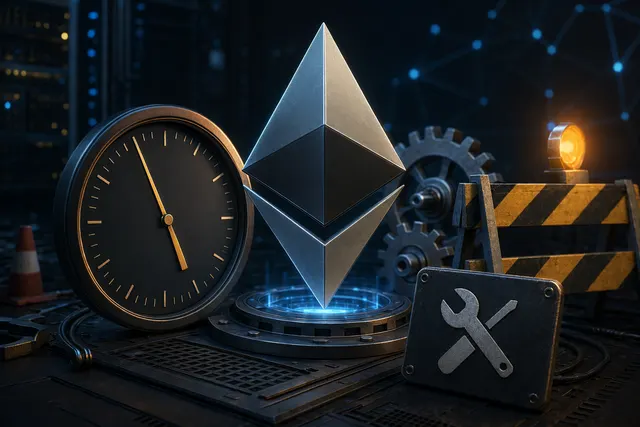 Illustration representing Binance pausing Ethereum deposits and withdrawals for maintenance