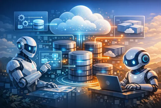 What did Google Cloud introduce in August to support AI agent infrastructure—specifically, how do its Gemini Cloud Assist–integrated Databas
