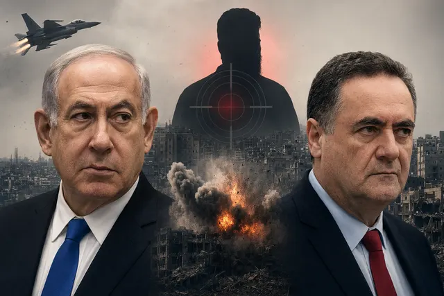 Illustration representing the Israeli airstrike in Gaza that targeted Hamas military leader Izz al-Din al-Haddad