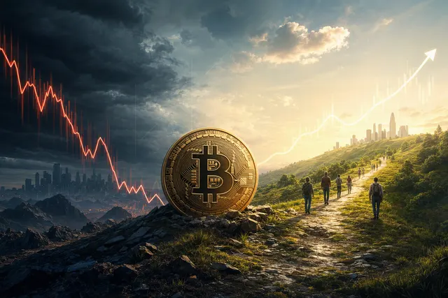 Editorial illustration accompanying an analysis of Bitcoin’s bull-market outlook and long-term price scenarios
