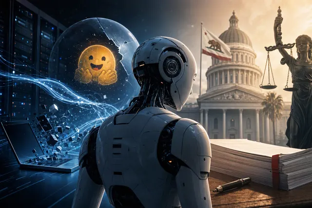 AI-generated editorial illustration for coverage of AI-agent cybersecurity and government scrutiny.