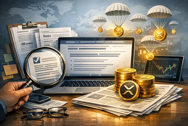 Conceptual image showing Binance, XRP, and RLUSD stablecoin logos representing the $800,000 XRP airdrop campaign for RLUSD holders