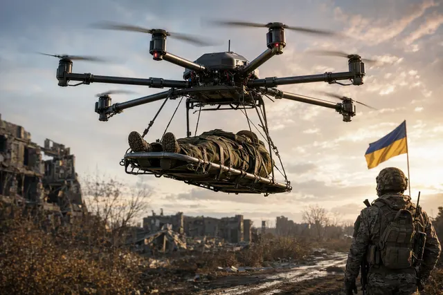 As of October 16, 2026, what is SkyFall’s six rotor StarGate drone, described by the Associated Press as Ukraine’s first aerial drone for ev
