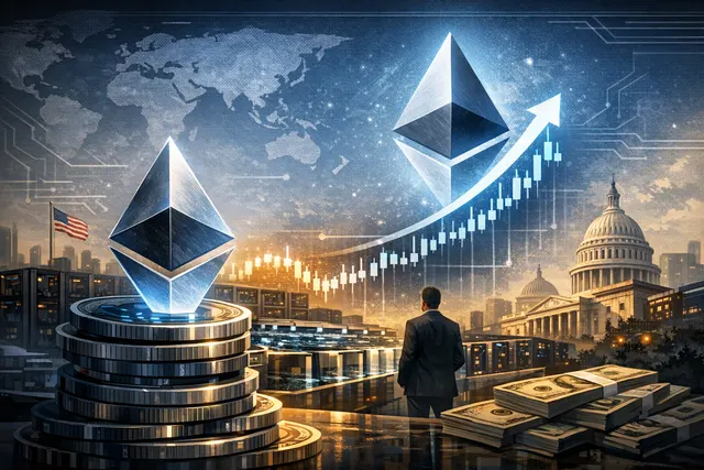 Bitmine Immersion Technologies strategic Ethereum accumulation toward 5% supply target, showing ETH tokens, corporate treasury growth, and staking yield generation