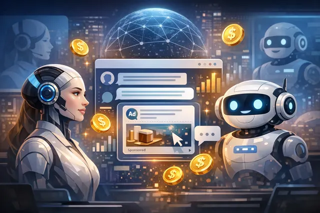 What advertising monetization platform did Taboola launch for AI chatbots and virtual assistants in June 2026, how does its revenue model wo