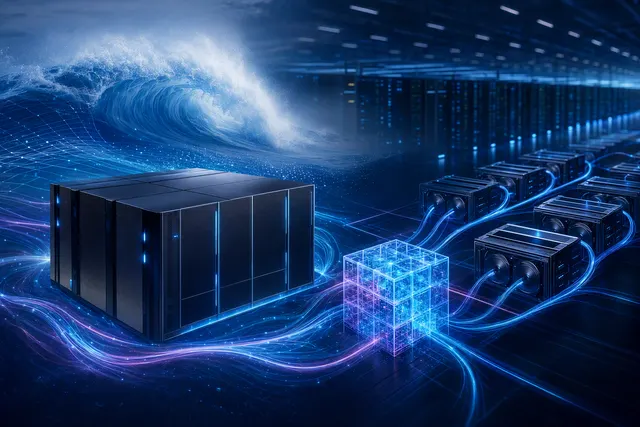 Conceptual illustration of shared storage for AI inference