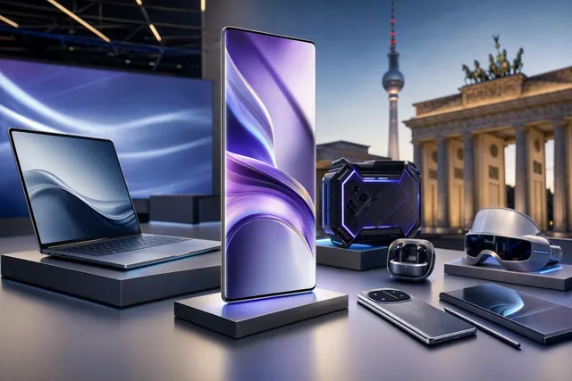 Editorial illustration of Tecno’s near-bezel-free concept smartphone shown at IFA 2026