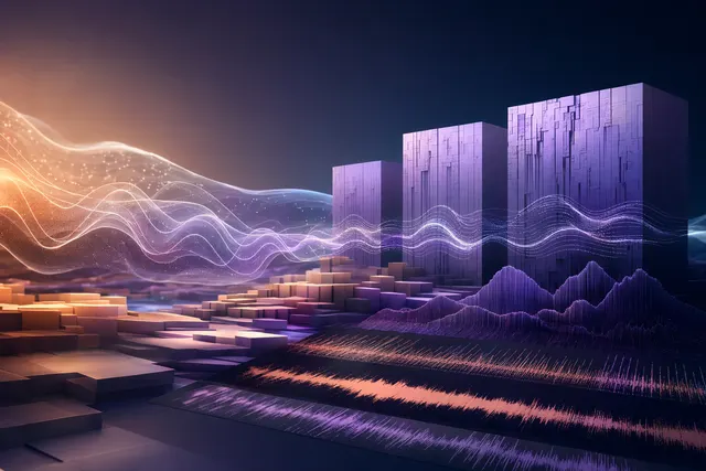 Illustration representing AI music generation and diffusion-based audio models