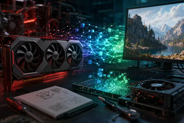 Illustrative image for an article about unofficial DLSS 5 neural rendering on AMD Radeon GPUs