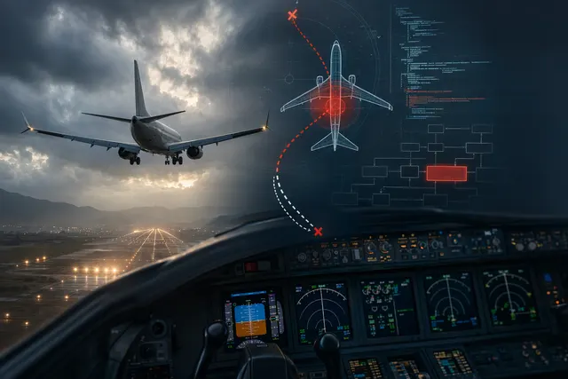 Illustrative image for a report on a Boeing 737 MAX software issue affecting automated landing guidance.