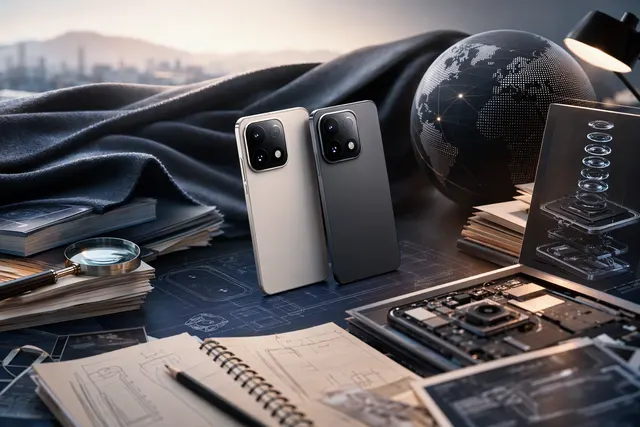 Editorial illustration of the rumored Xiaomi 18 Pro and Xiaomi 18 Pro Max launch