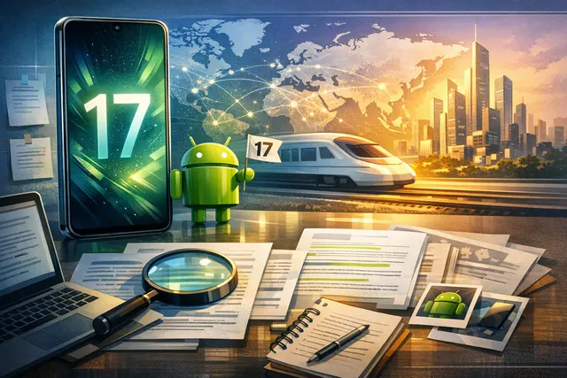 AI-generated editorial hero image for Xiaomi HyperOS 3.3 Android 17 update showcase
