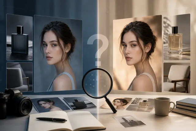 GPT Image 2 與 GPT Image 1.5 的 AI 圖像畫質比較示意，包含人像與產品攝影場景