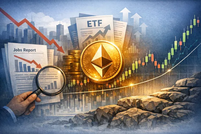 Ethereum price chart showing rebound above $1,700 in early July 2026