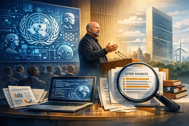 Conceptual illustration of data, maps, and AI nodes representing the intersection of open data, open-source AI models, and government regulation.