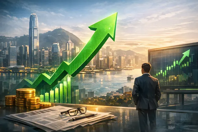 Tencent corporate logo and a rising stock chart superimposed over a global financial market backdrop, illustrating the company's $4.66 billion dual-currency bond sale and subsequen